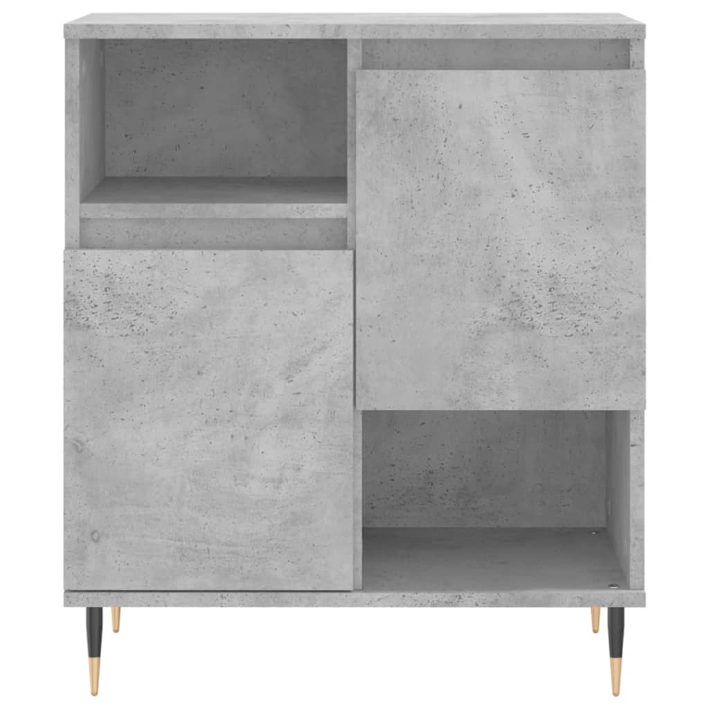 vidaXL Komoda, szarość betonu, 60x35x70 cm, materiał drewnopochodny