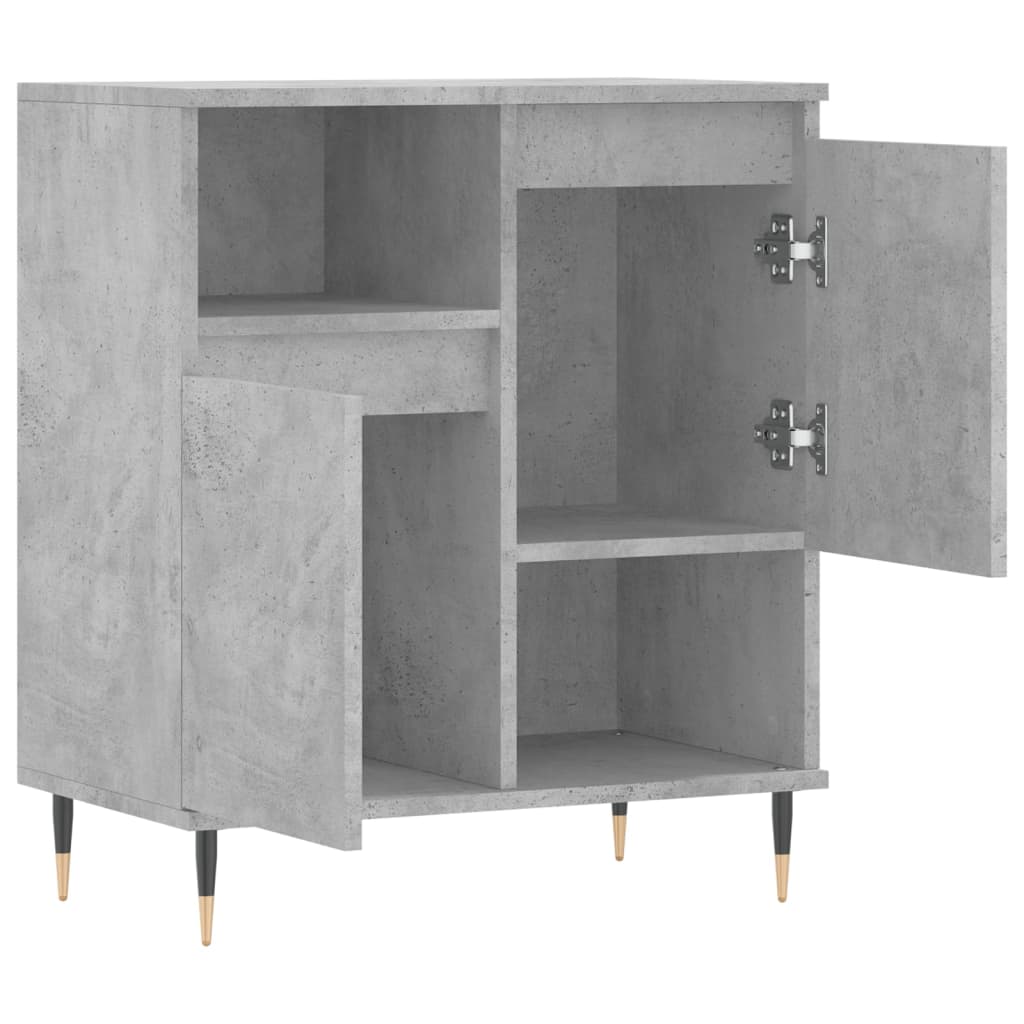 vidaXL Komoda, szarość betonu, 60x35x70 cm, materiał drewnopochodny