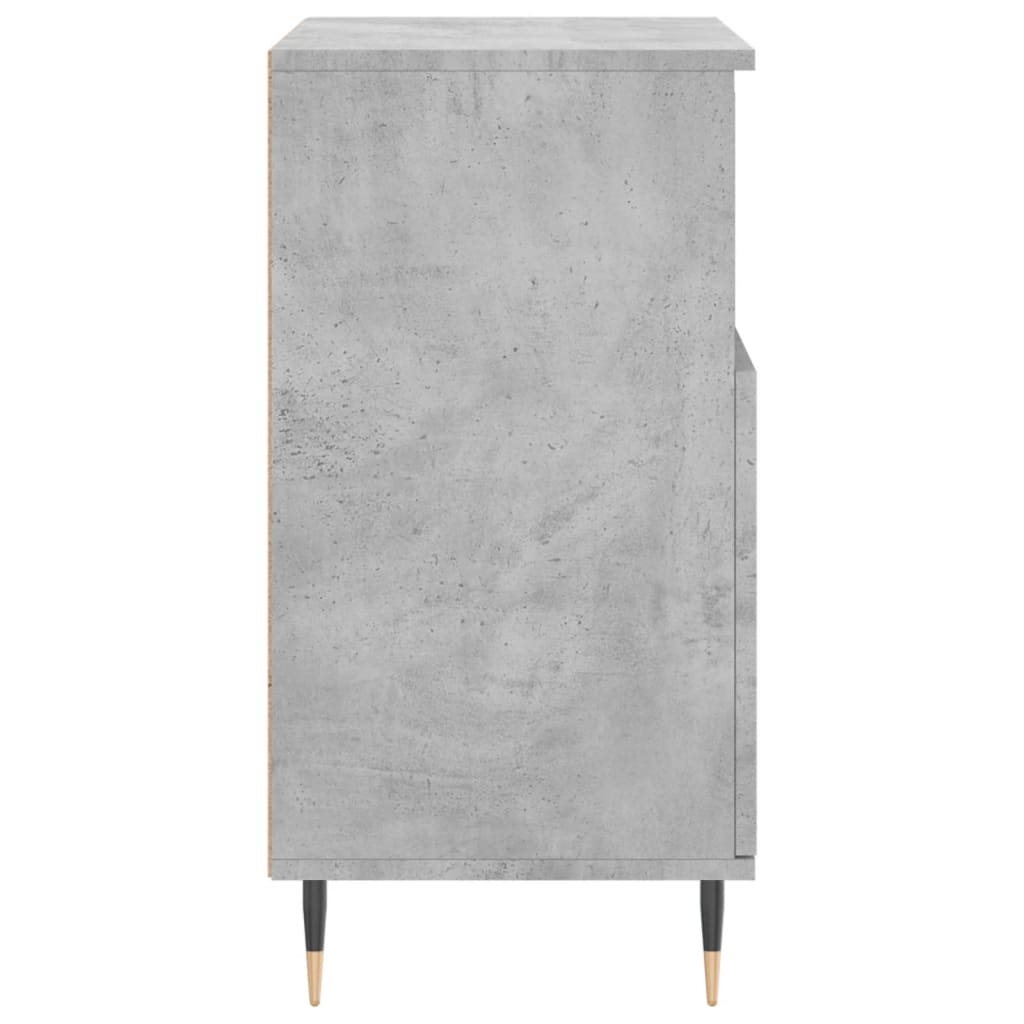 vidaXL Komoda, szarość betonu, 60x35x70 cm, materiał drewnopochodny