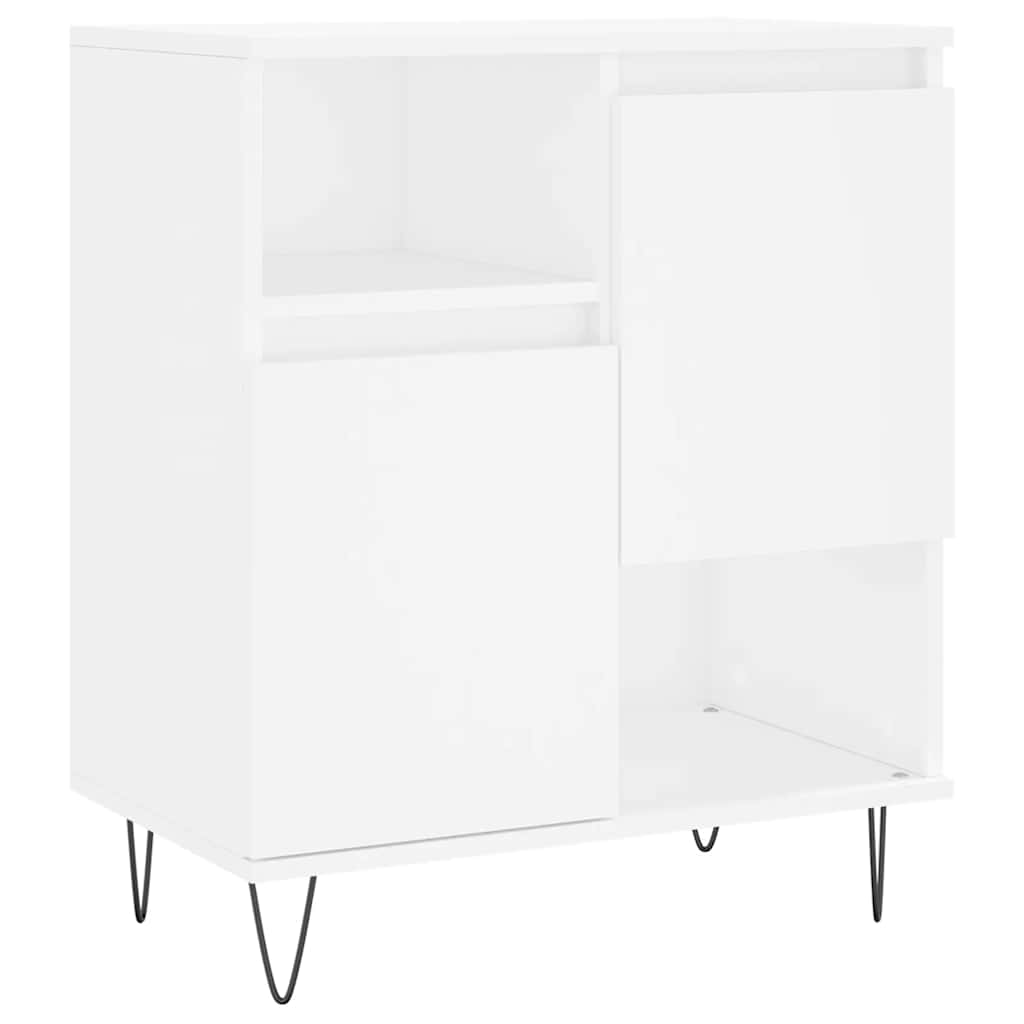vidaXL Komoda, biała, 60x35x70 cm, materiał drewnopochodny