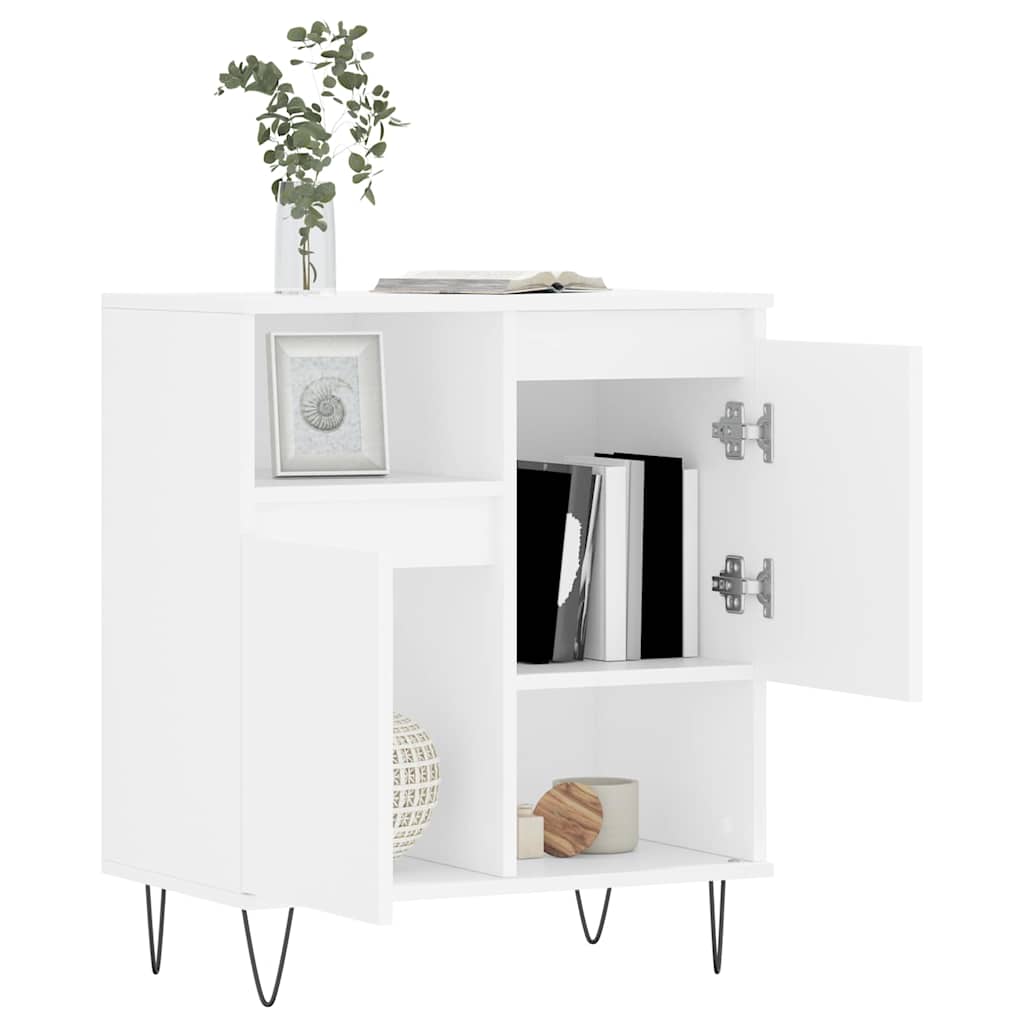 vidaXL Komoda, biała, 60x35x70 cm, materiał drewnopochodny