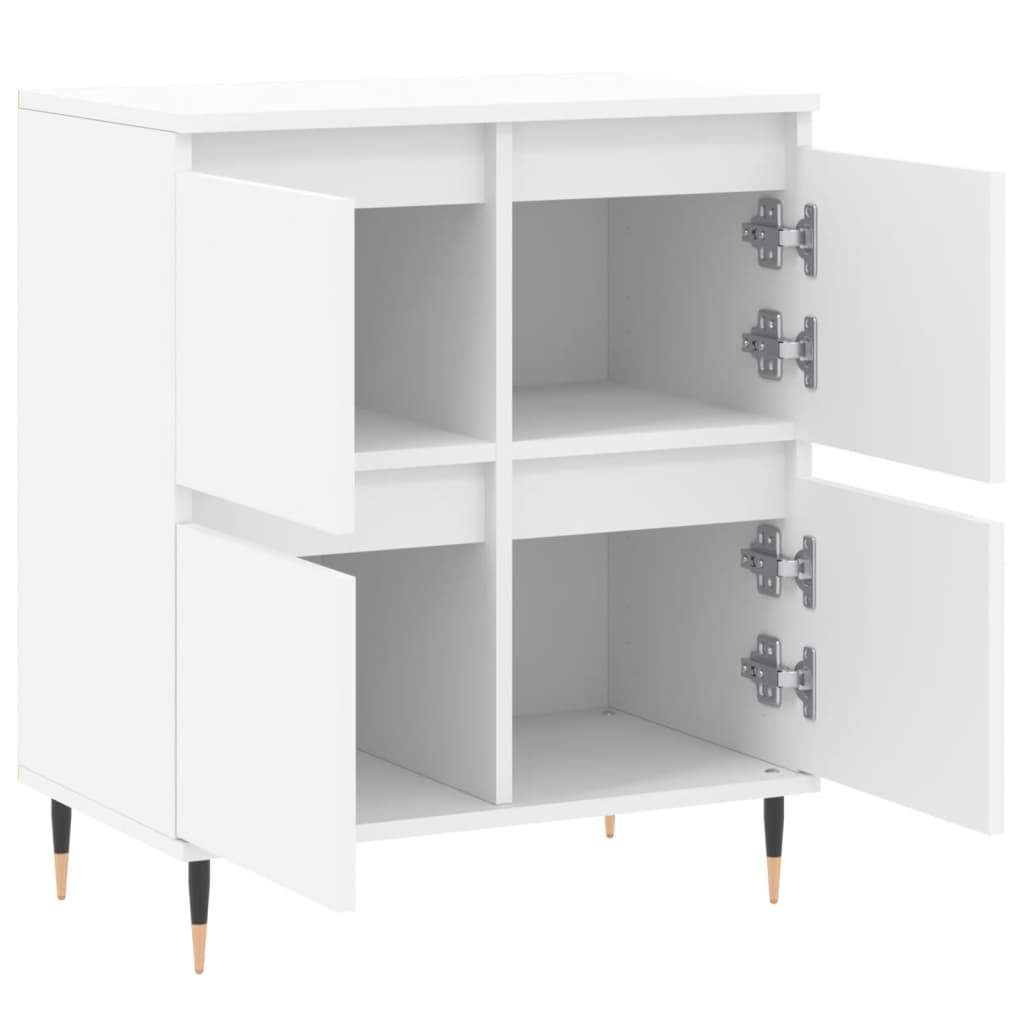vidaXL Komoda, biała, 60x35x70 cm, materiał drewnopochodny