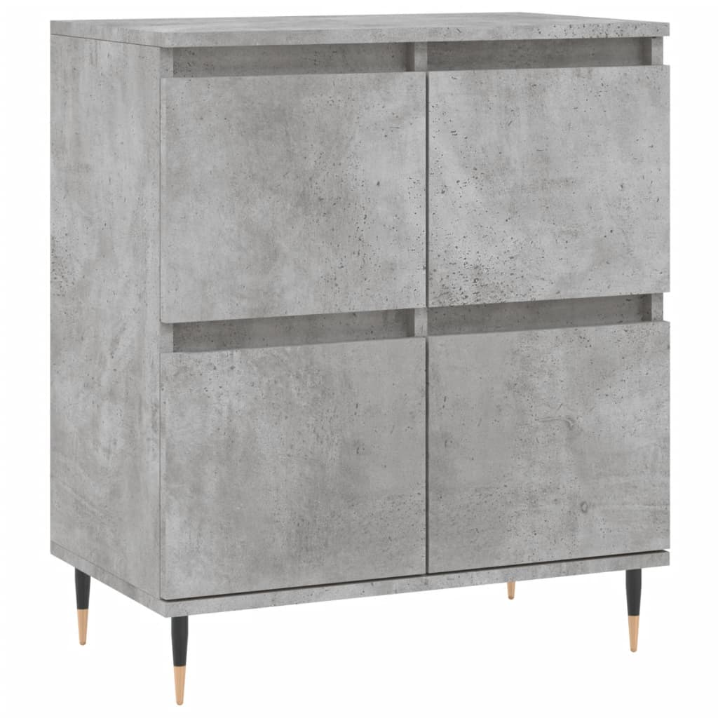 vidaXL Komoda, szarość betonu, 60x35x70 cm, materiał drewnopochodny