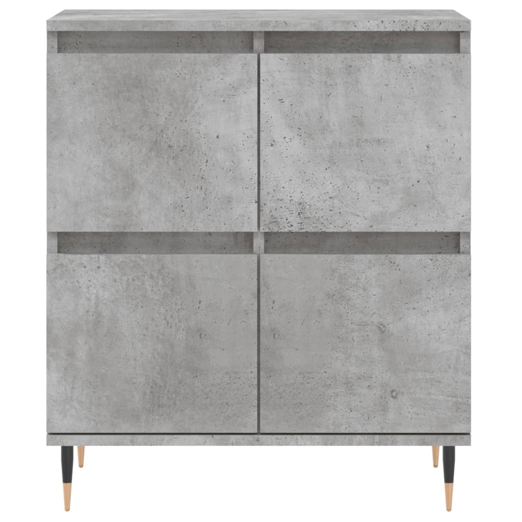 vidaXL Komoda, szarość betonu, 60x35x70 cm, materiał drewnopochodny