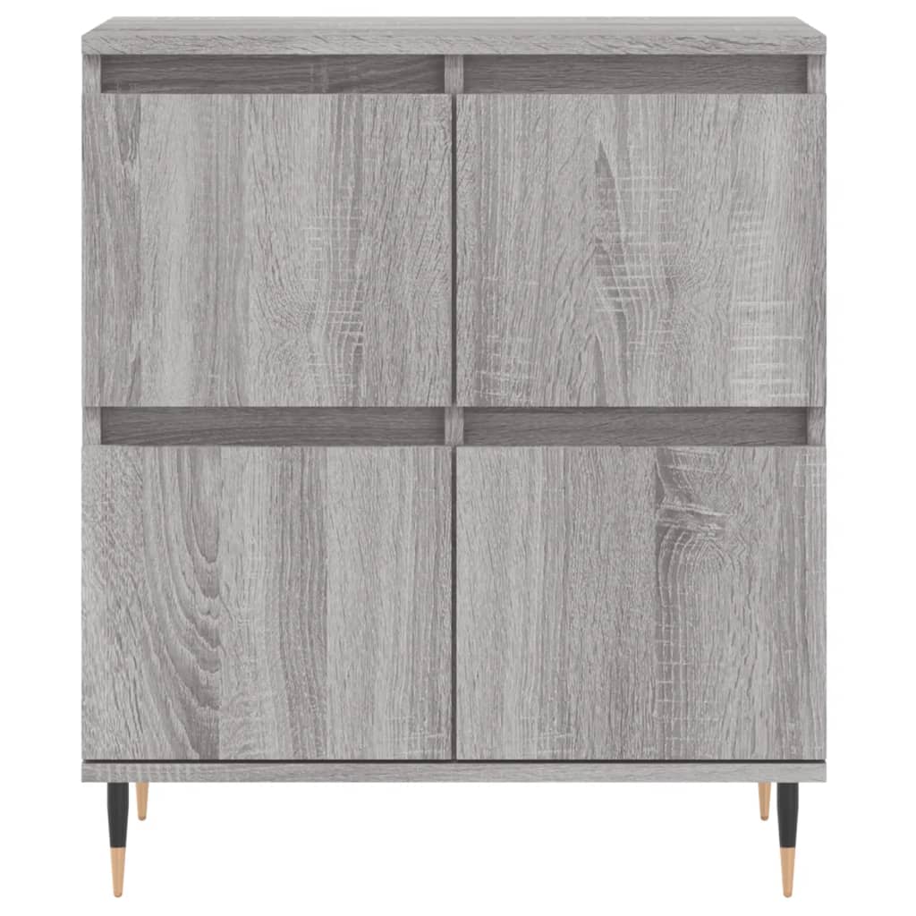 vidaXL Komoda, szary dąb sonoma, 60x35x70 cm, materiał drewnopochodny