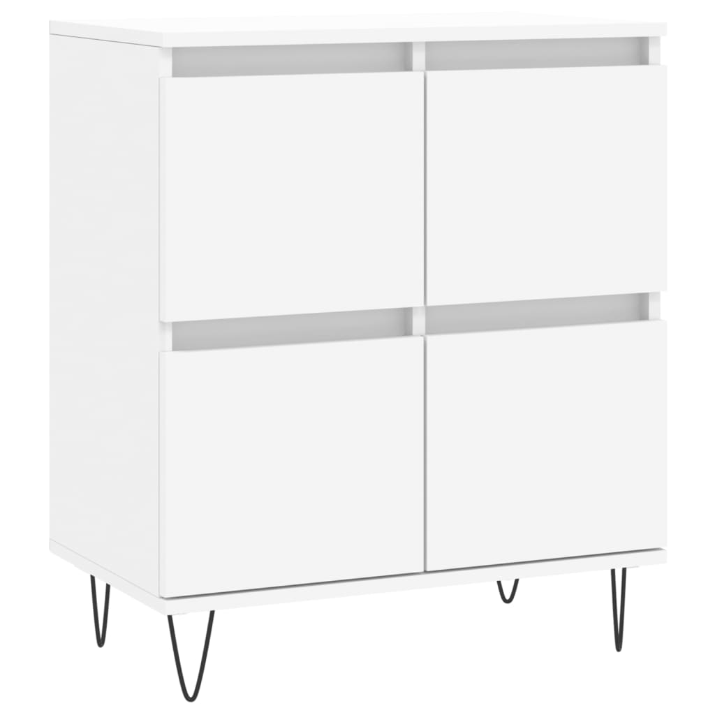 vidaXL Komoda, biała, 60x35x70 cm, materiał drewnopochodny