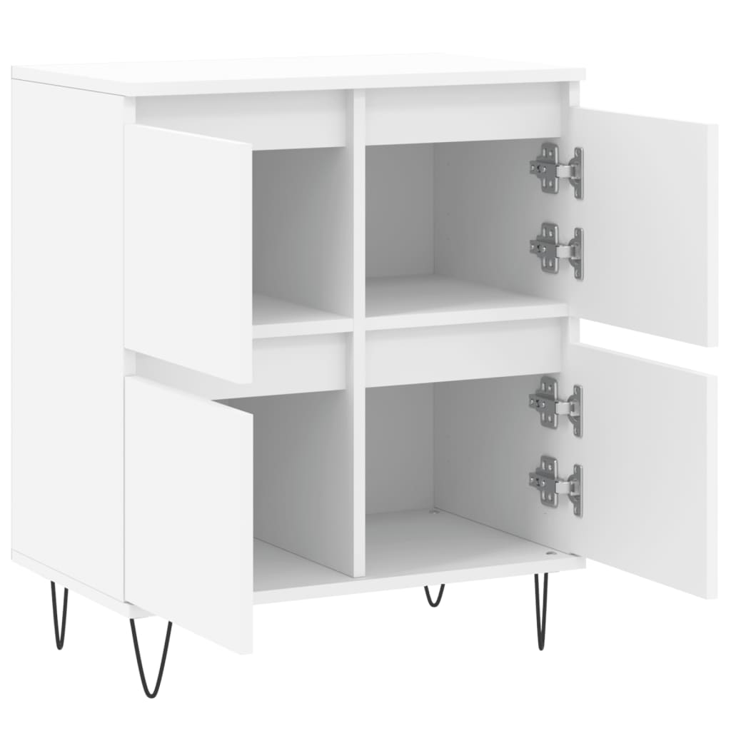 vidaXL Komoda, biała, 60x35x70 cm, materiał drewnopochodny