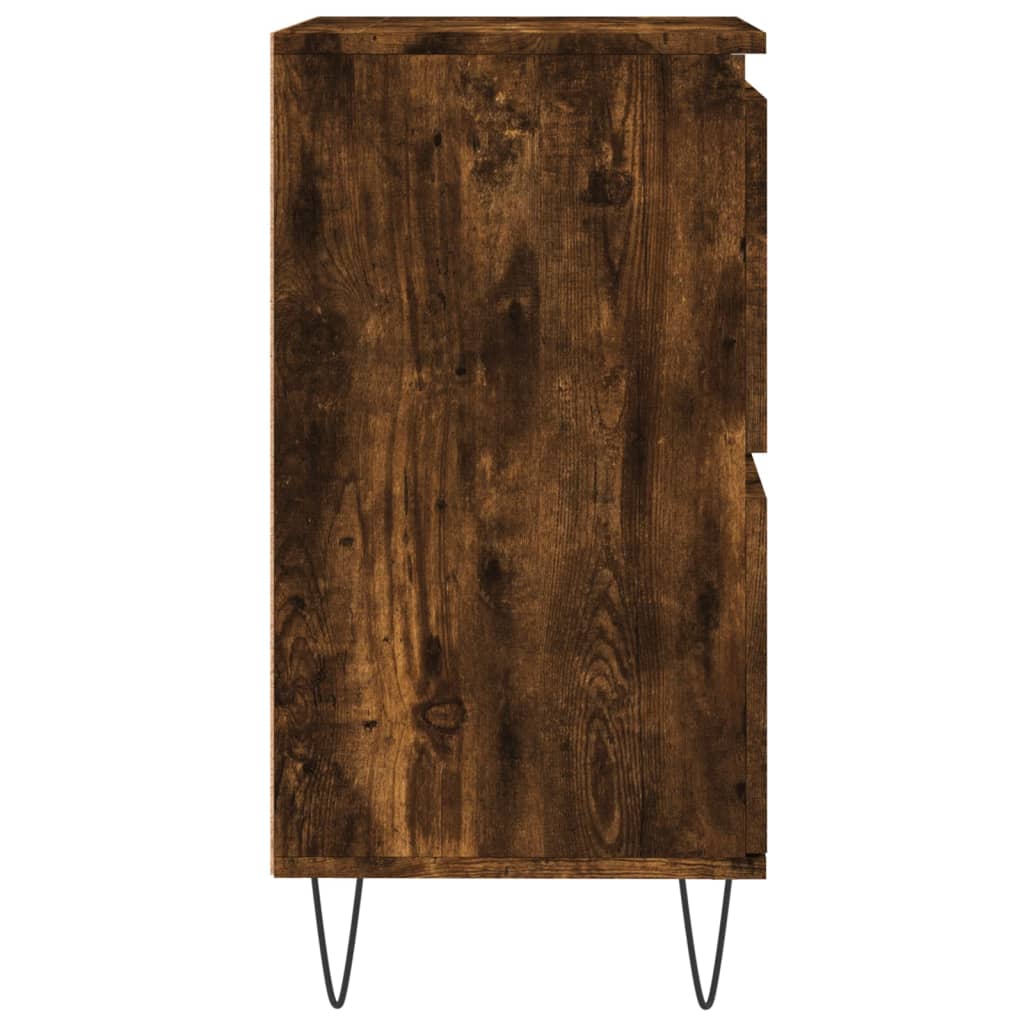 vidaXL Komoda, przydymiony dąb, 60x35x70 cm, materiał drewnopochodny