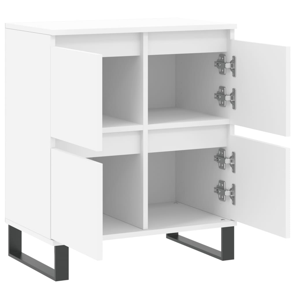 vidaXL Komoda, biała, 60x35x70 cm, materiał drewnopochodny