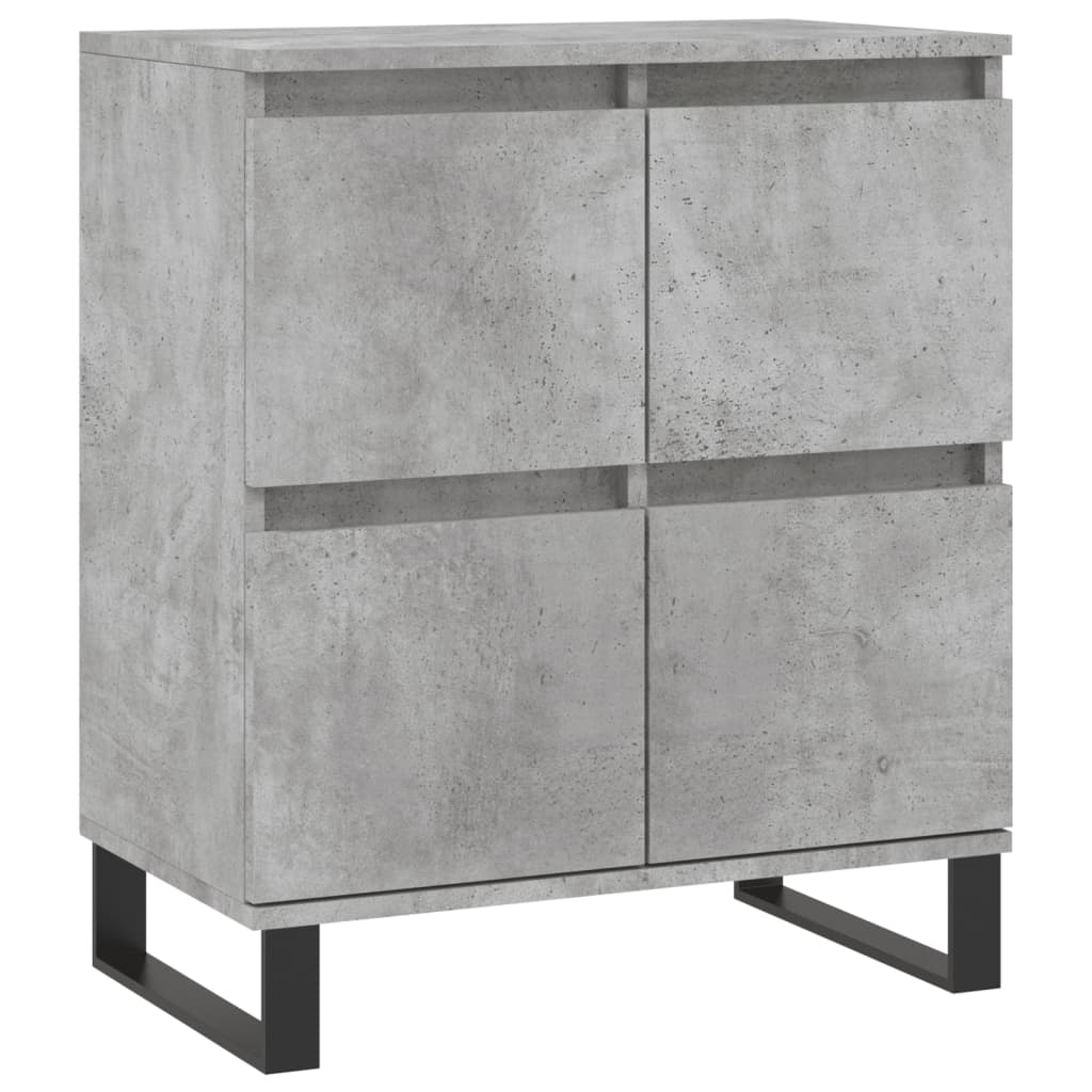vidaXL Komoda, szarość betonu, 60x35x70 cm, materiał drewnopochodny