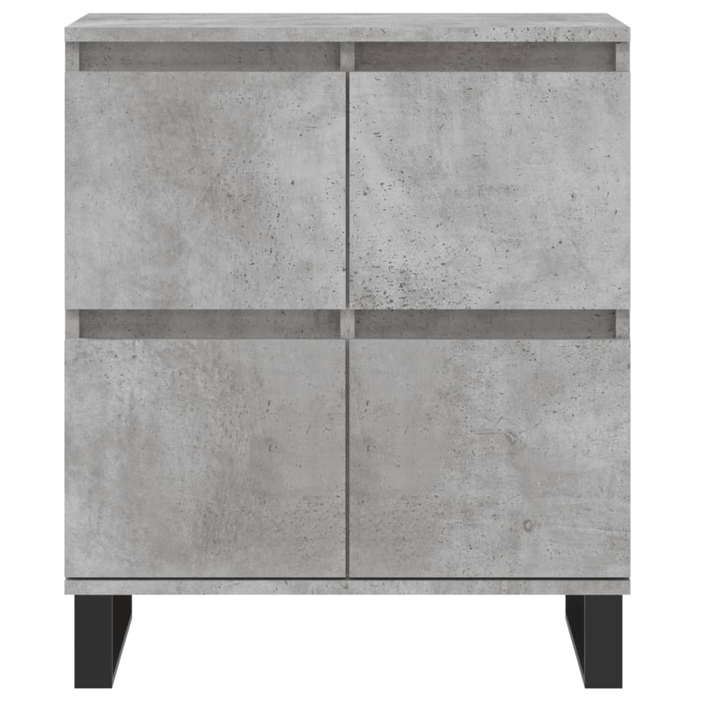 vidaXL Komoda, szarość betonu, 60x35x70 cm, materiał drewnopochodny