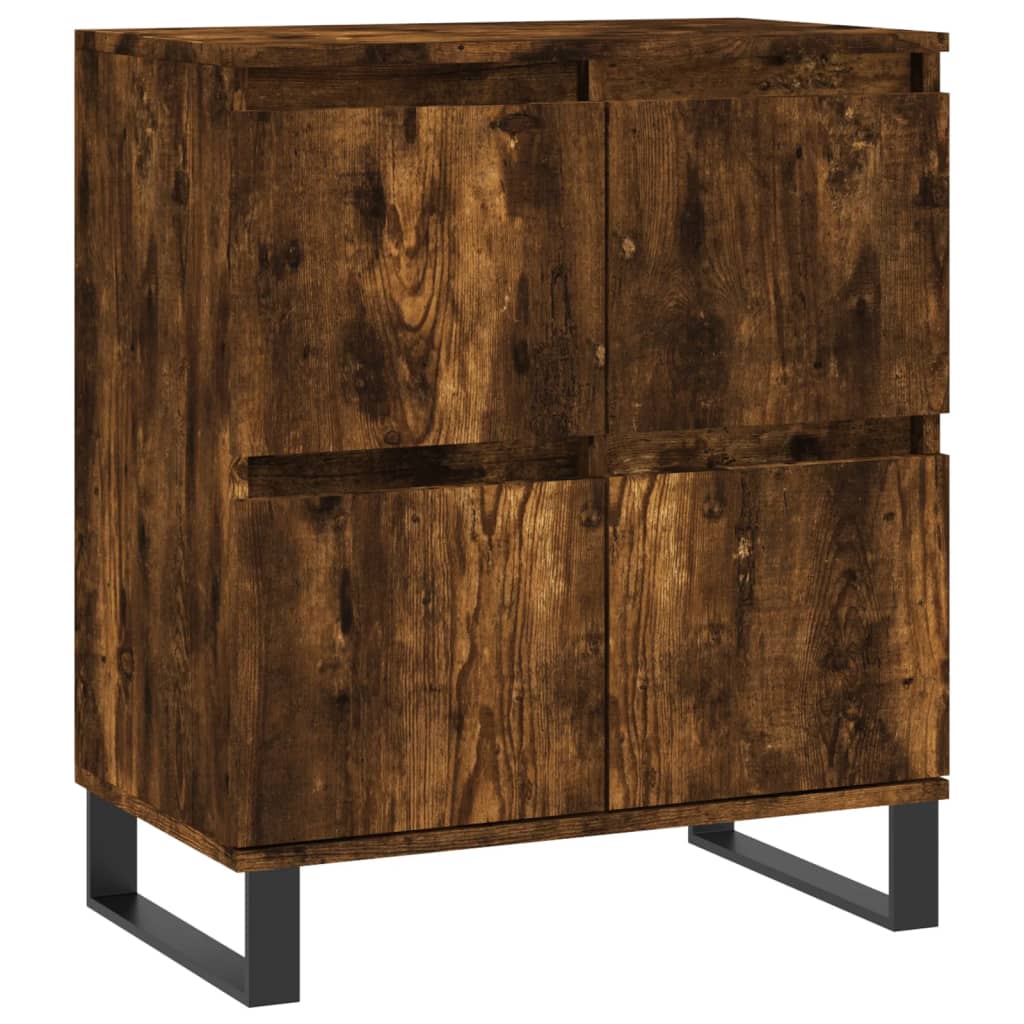 vidaXL Komoda, przydymiony dąb, 60x35x70 cm, materiał drewnopochodny
