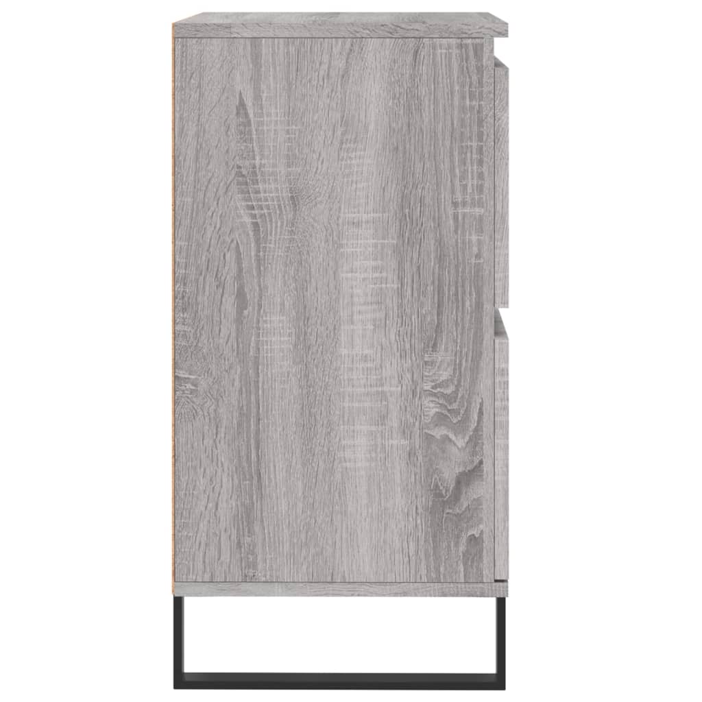 vidaXL Komoda, szary dąb sonoma, 60x35x70 cm, materiał drewnopochodny