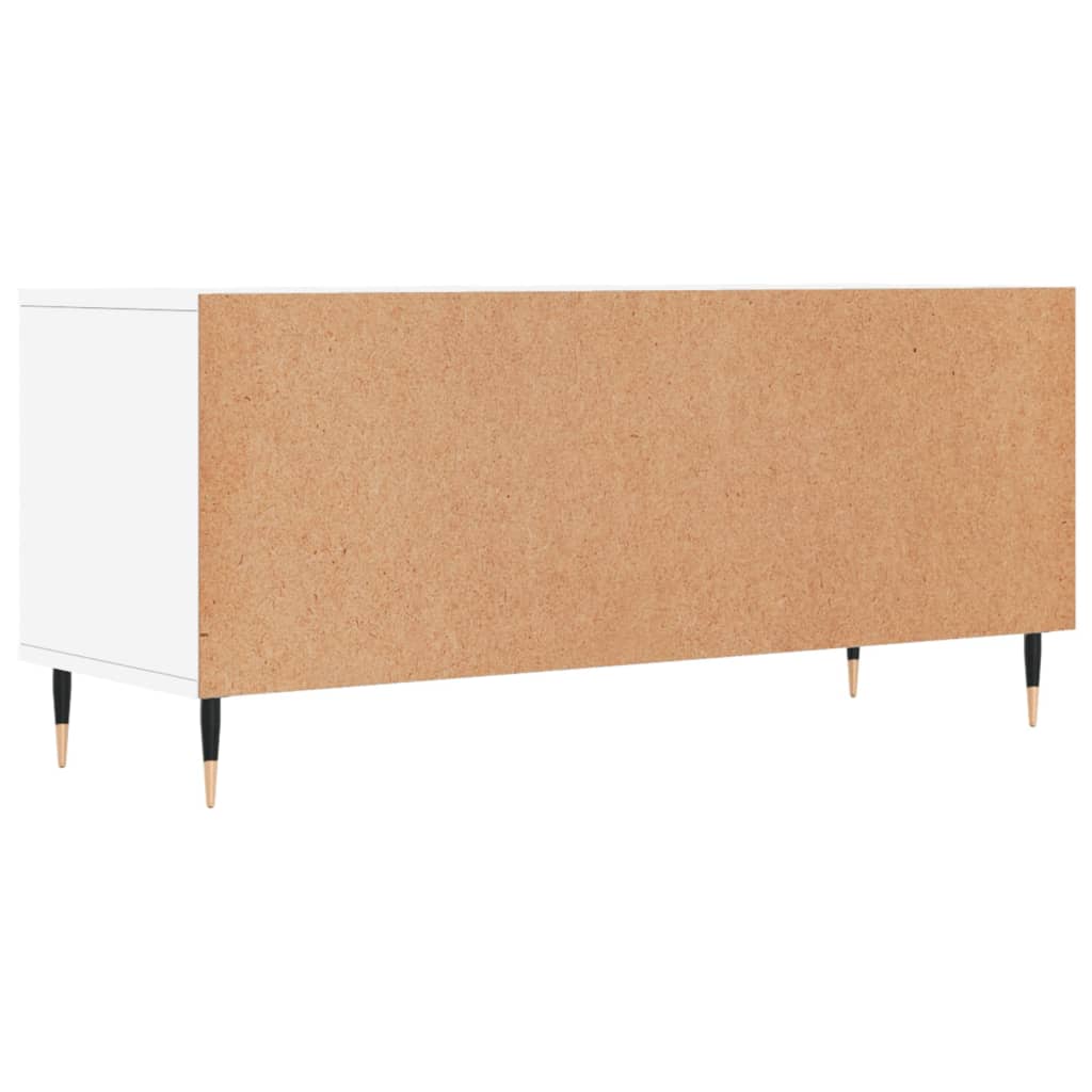 vidaXL Szafka pod TV, biała, 100x34,5x44,5 cm, materiał drewnopochodny