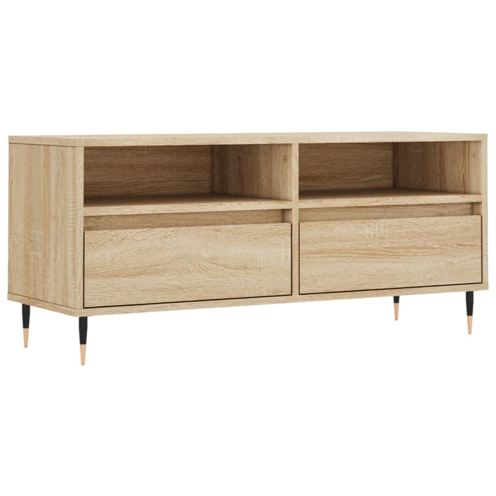 vidaXL Szafka pod TV, dąb sonoma, 100x34,5x44,5 cm