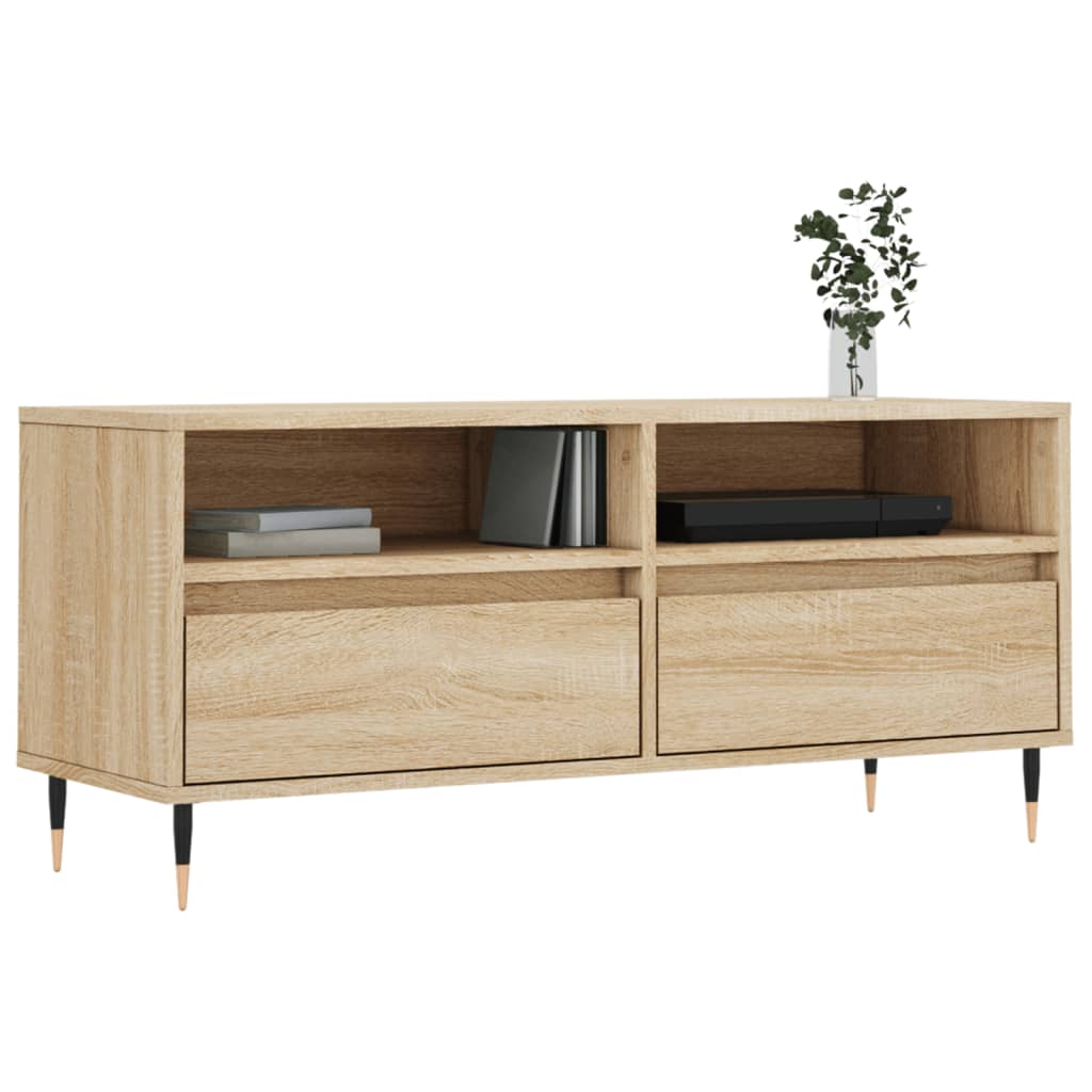vidaXL Szafka pod TV, dąb sonoma, 100x34,5x44,5 cm