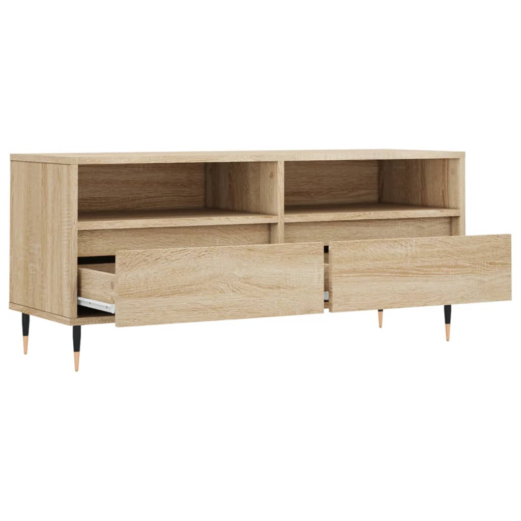 vidaXL Szafka pod TV, dąb sonoma, 100x34,5x44,5 cm