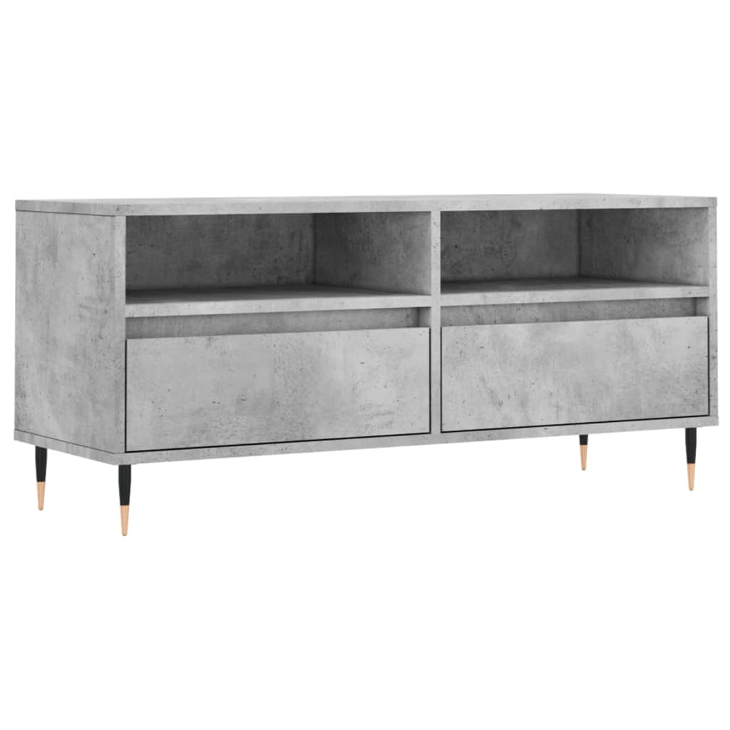 vidaXL Szafka pod TV, szarość betonu, 100x34,5x44,5 cm