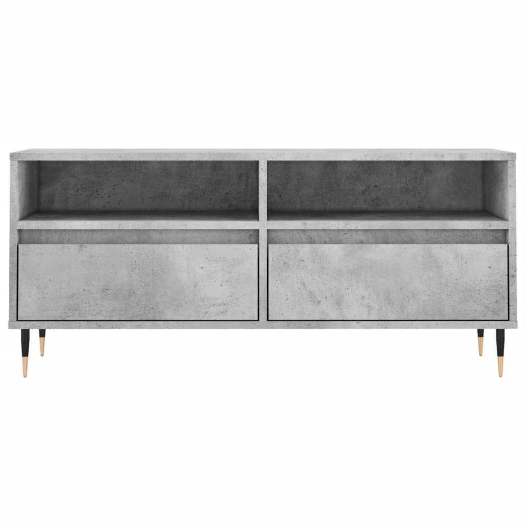 vidaXL Szafka pod TV, szarość betonu, 100x34,5x44,5 cm