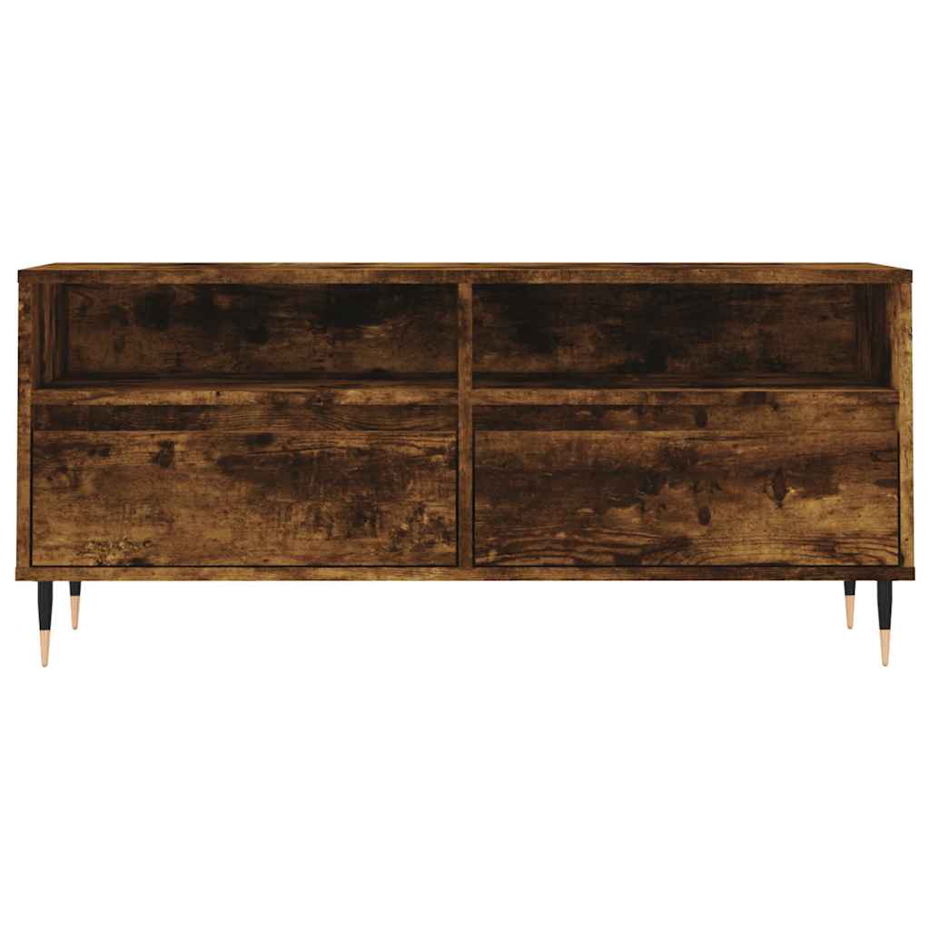 vidaXL Szafka pod TV, przydymiony dąb, 100x34,5x44,5 cm
