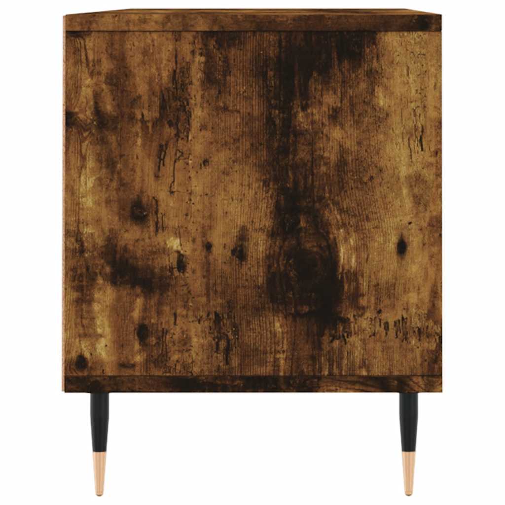 vidaXL Szafka pod TV, przydymiony dąb, 100x34,5x44,5 cm