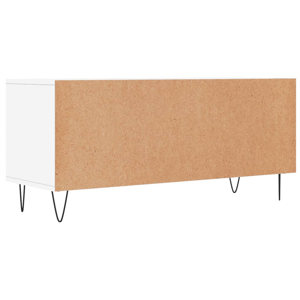 vidaXL Szafka pod TV, biała, 100x34,5x44,5 cm, materiał drewnopochodny