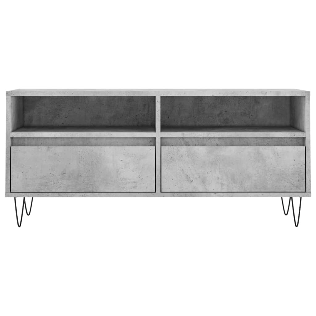 vidaXL Szafka pod TV, szarość betonu, 100x34,5x44,5 cm