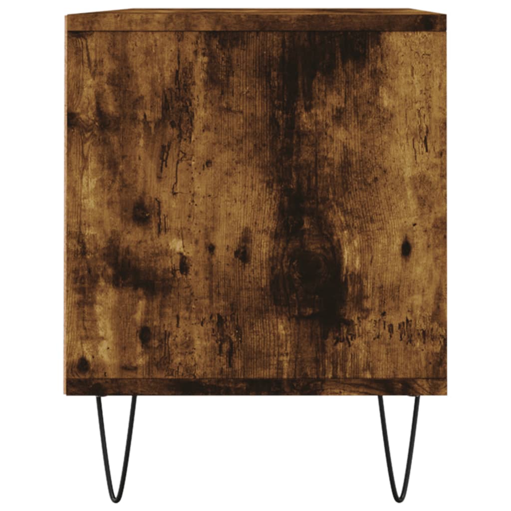 vidaXL Szafka pod TV, przydymiony dąb, 100x34,5x44,5 cm