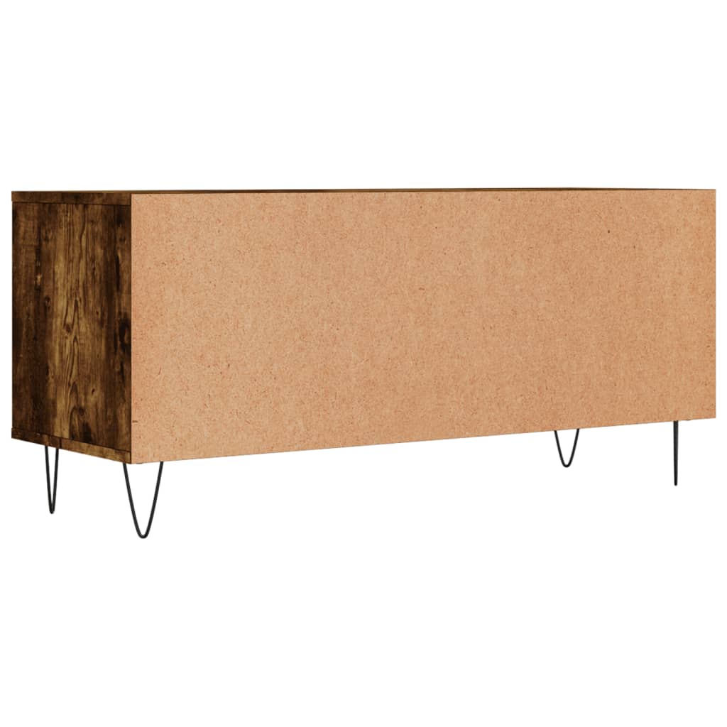 vidaXL Szafka pod TV, przydymiony dąb, 100x34,5x44,5 cm