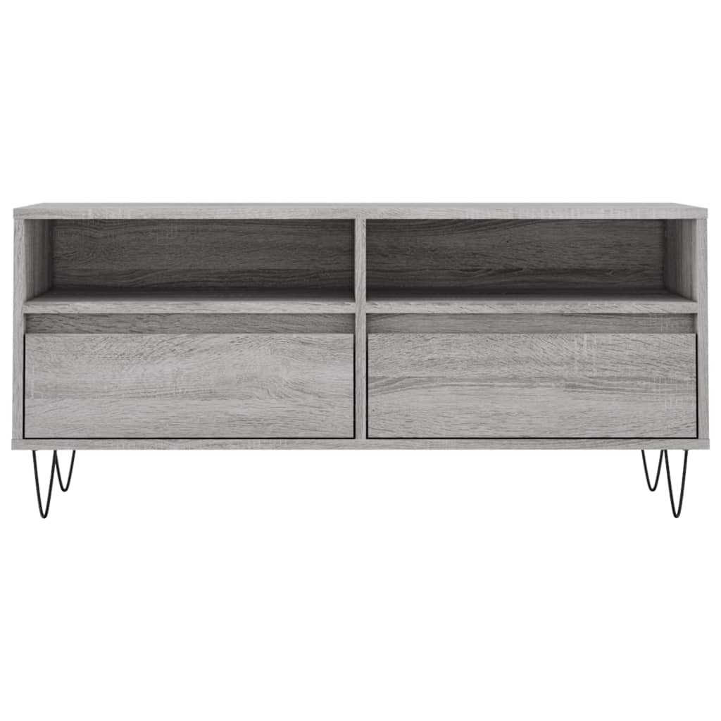 vidaXL Szafka pod TV, szary dąb sonoma, 100x34,5x44,5 cm