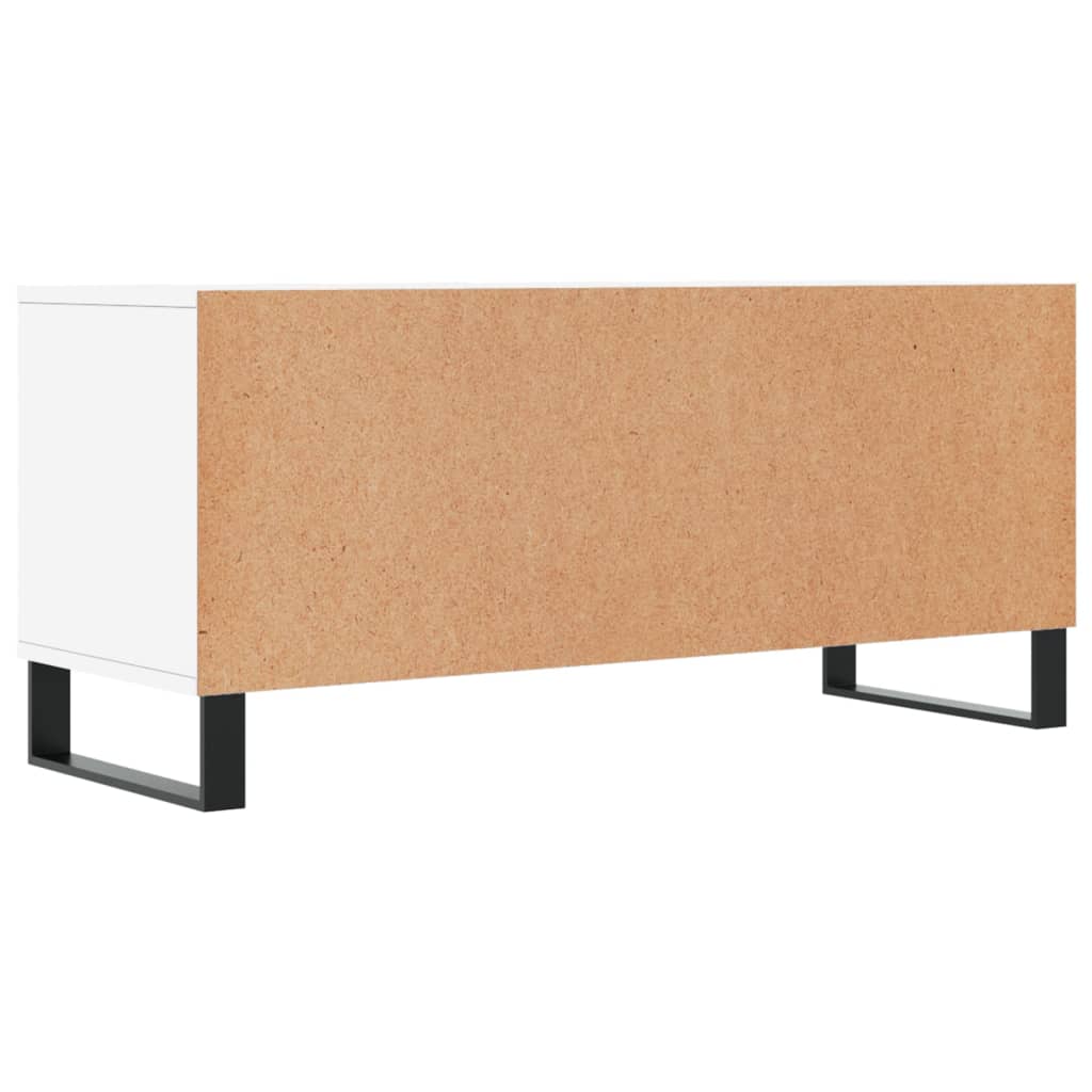 vidaXL Szafka pod TV, biała, 100x34,5x44,5 cm, materiał drewnopochodny