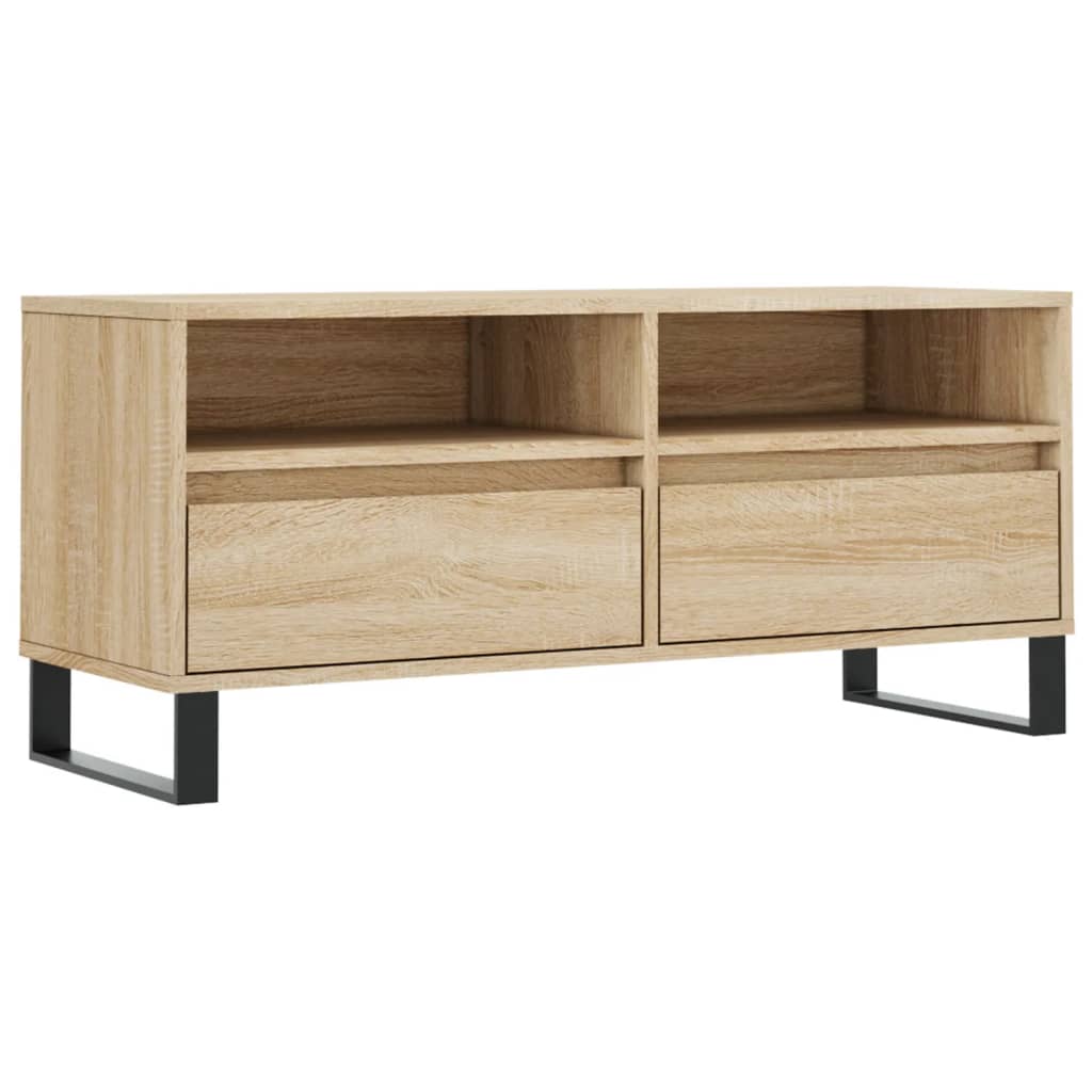 vidaXL Szafka pod TV, dąb sonoma, 100x34,5x44,5 cm