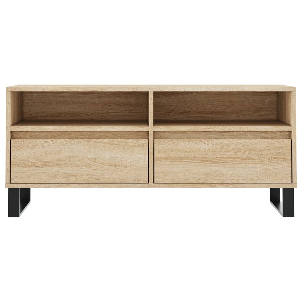 vidaXL Szafka pod TV, dąb sonoma, 100x34,5x44,5 cm