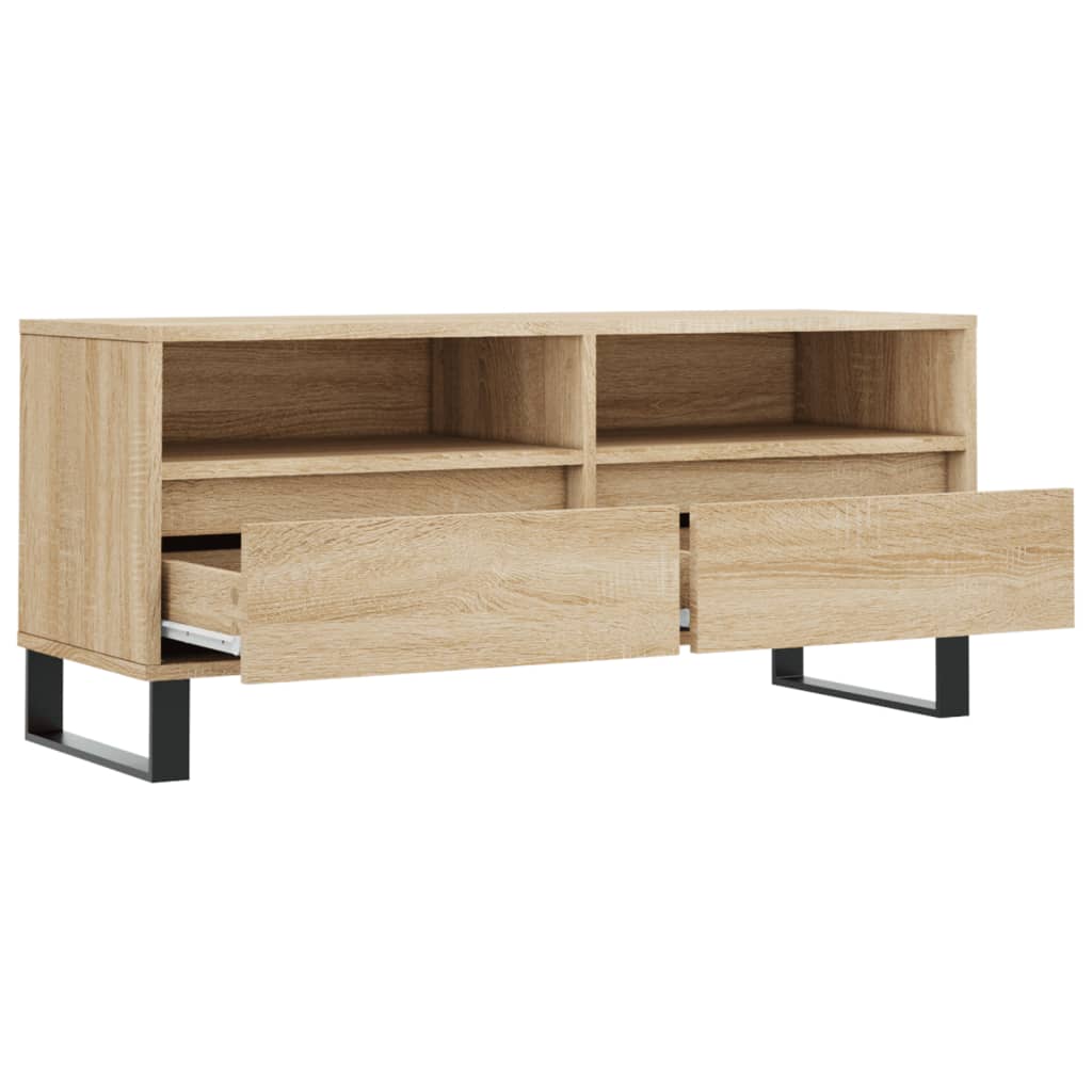 vidaXL Szafka pod TV, dąb sonoma, 100x34,5x44,5 cm