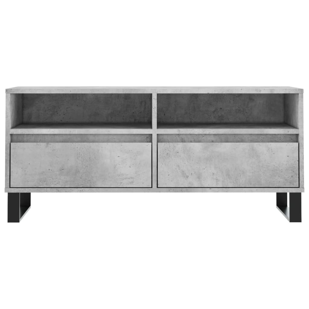 vidaXL Szafka pod TV, szarość betonu, 100x34,5x44,5 cm