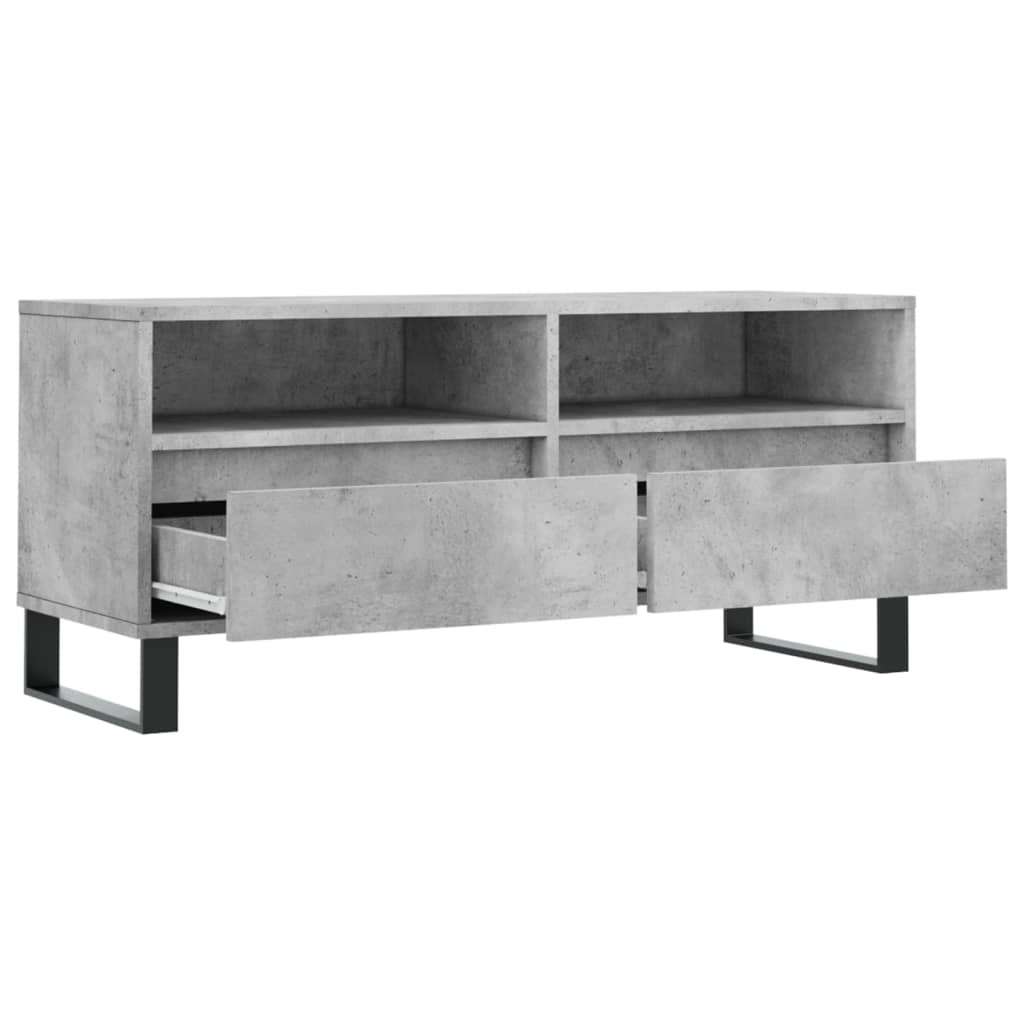 vidaXL Szafka pod TV, szarość betonu, 100x34,5x44,5 cm