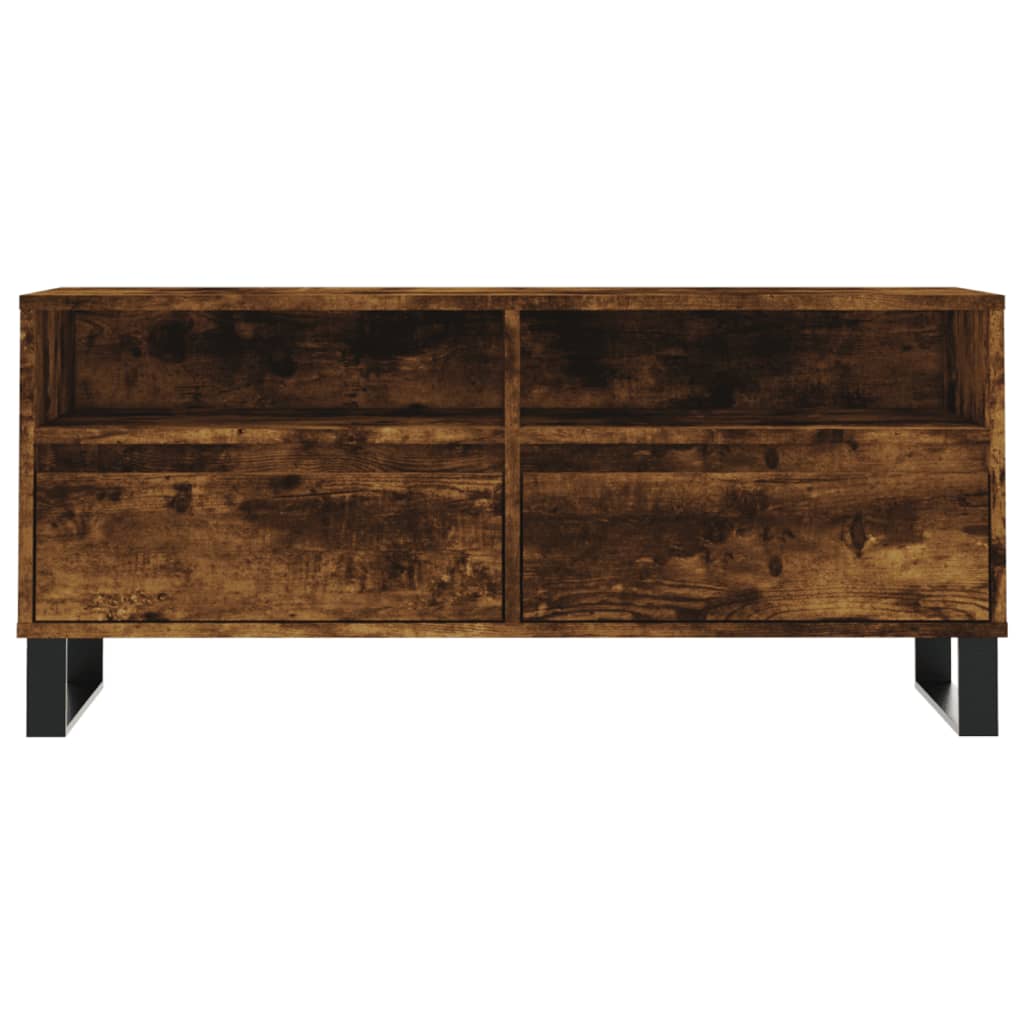 vidaXL Szafka pod TV, przydymiony dąb, 100x34,5x44,5 cm