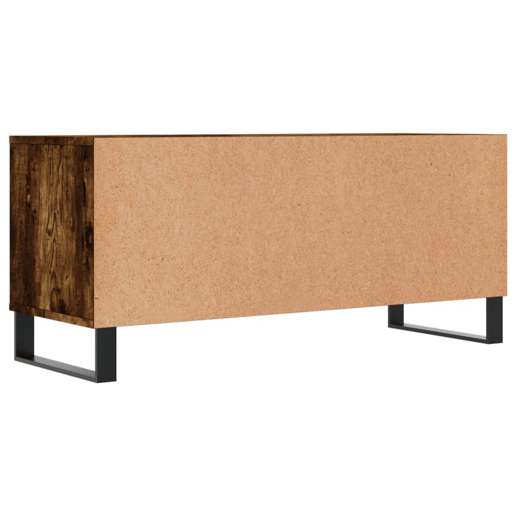 vidaXL Szafka pod TV, przydymiony dąb, 100x34,5x44,5 cm