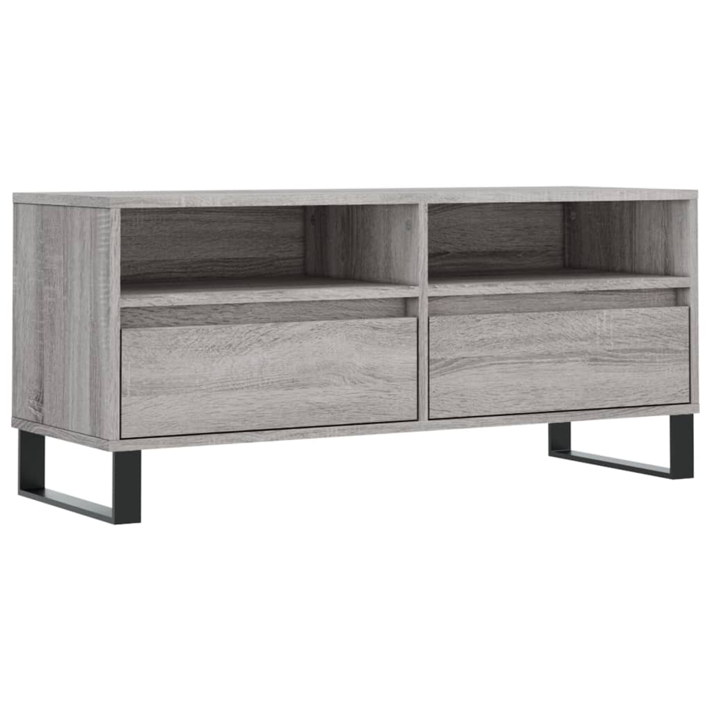 vidaXL Szafka pod TV, szary dąb sonoma, 100x34,5x44,5 cm