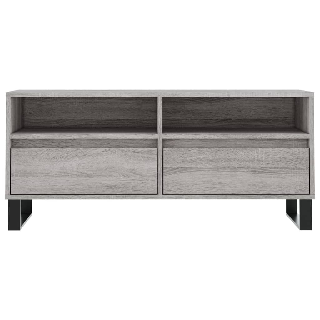 vidaXL Szafka pod TV, szary dąb sonoma, 100x34,5x44,5 cm