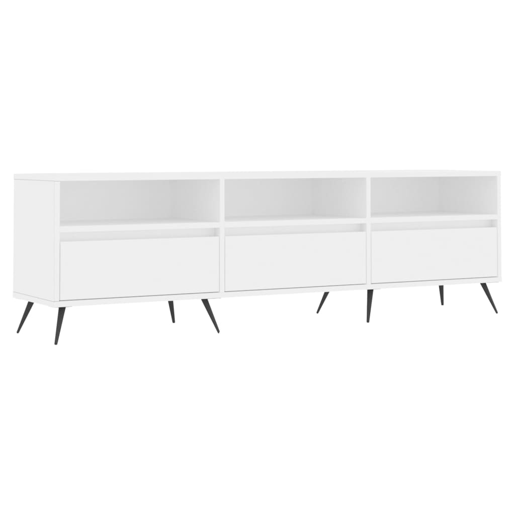 vidaXL Szafka pod TV, biała, 150x30x44,5 cm, materiał drewnopochodny