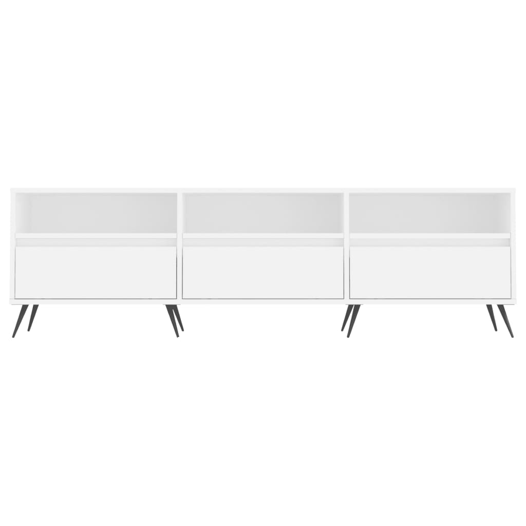 vidaXL Szafka pod TV, biała, 150x30x44,5 cm, materiał drewnopochodny