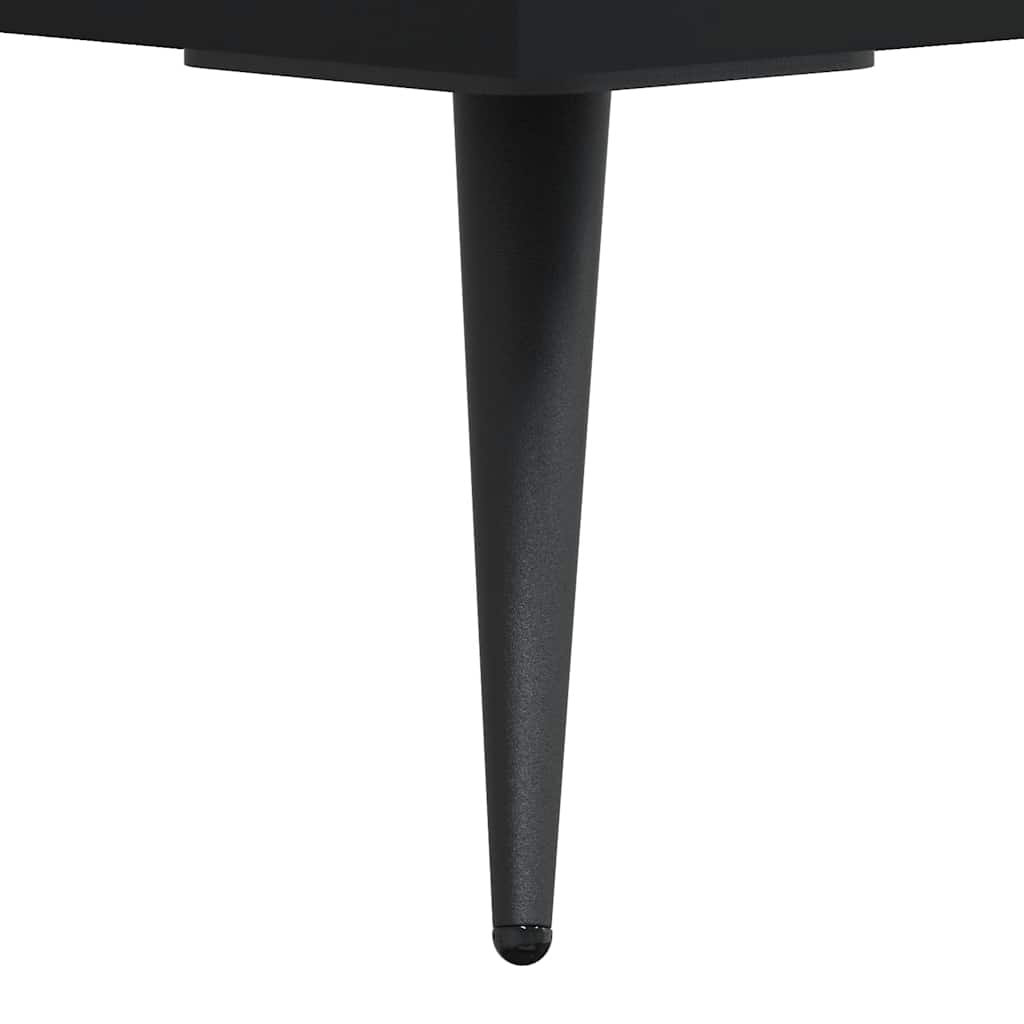 vidaXL Szafka pod TV, czarna, 150x30x44,5 cm, materiał drewnopochodny