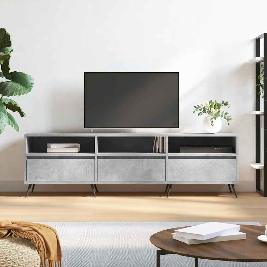 vidaXL Szafka pod TV, szarość betonu, 150x30x44,5 cm