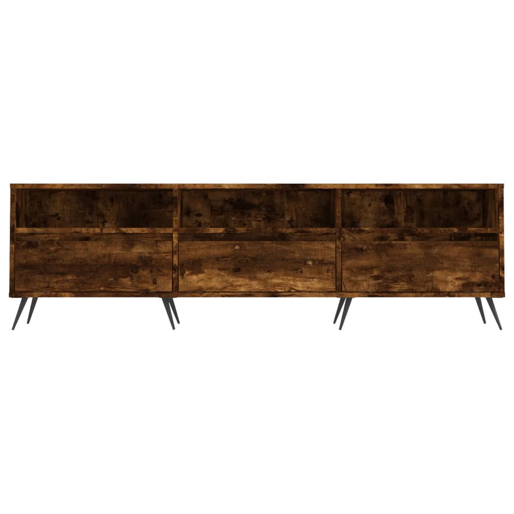vidaXL Szafka pod TV, przydymiony dąb, 150x30x44,5 cm