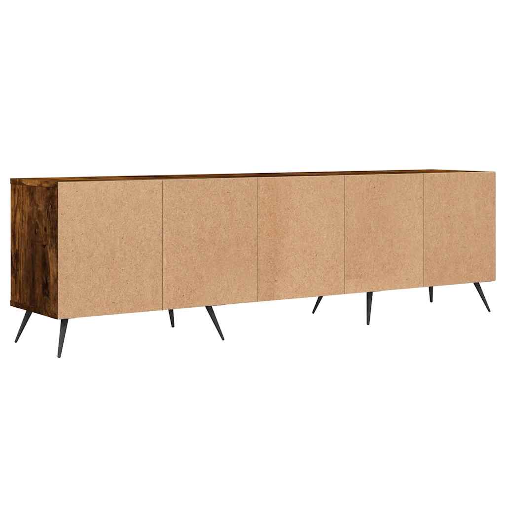 vidaXL Szafka pod TV, przydymiony dąb, 150x30x44,5 cm