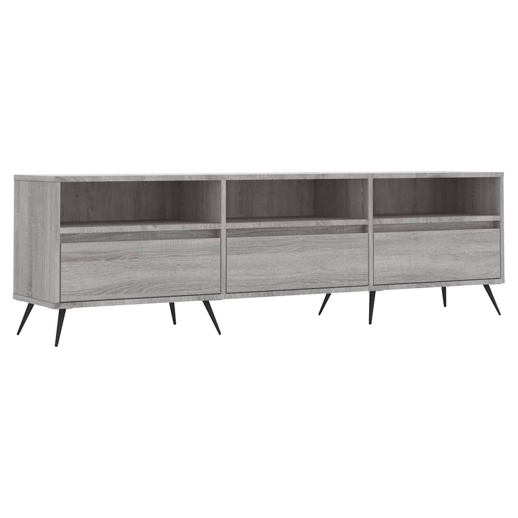 vidaXL Szafka pod TV, szary dąb sonoma, 150x30x44,5 cm