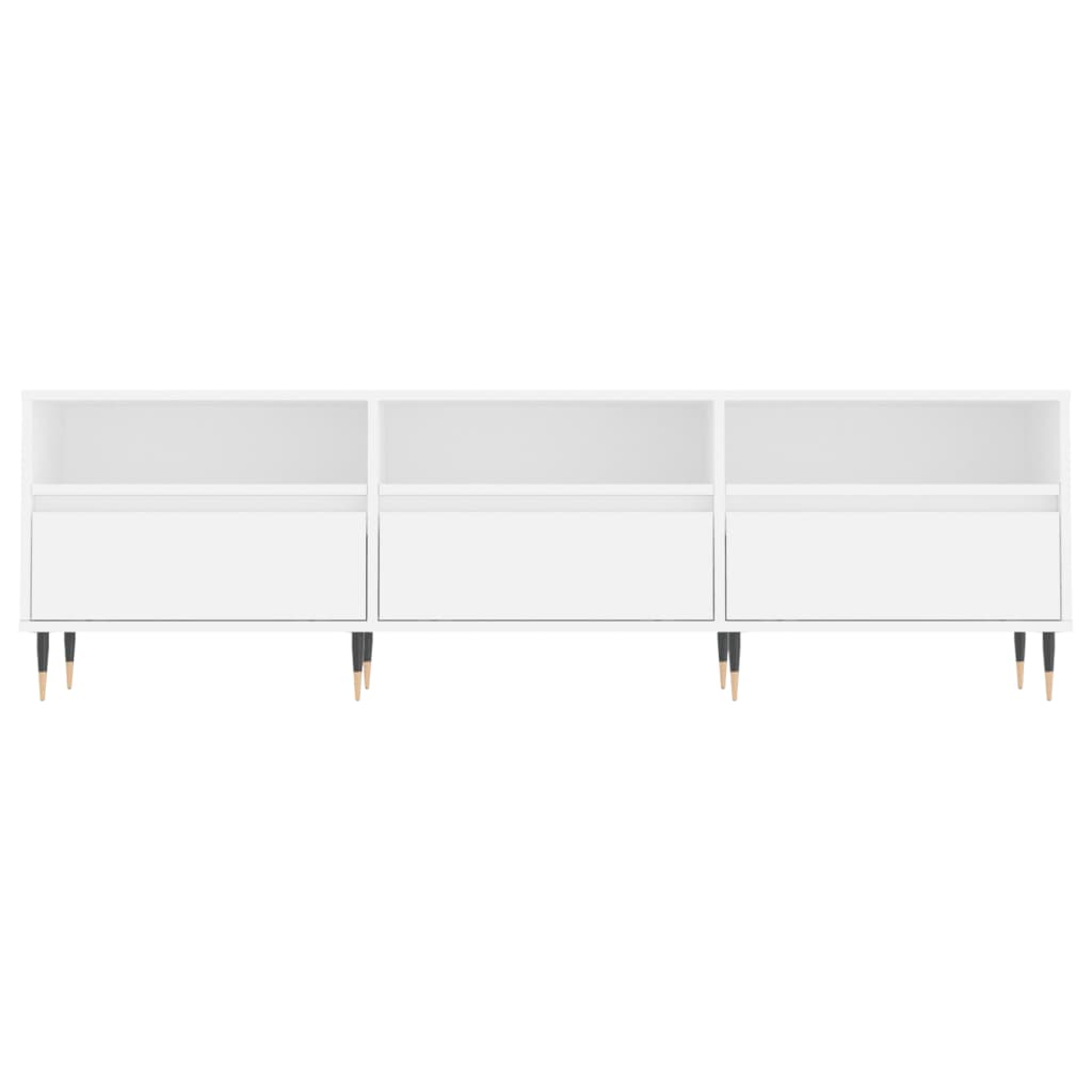 vidaXL Szafka pod TV, biała, 150x30x44,5 cm, materiał drewnopochodny