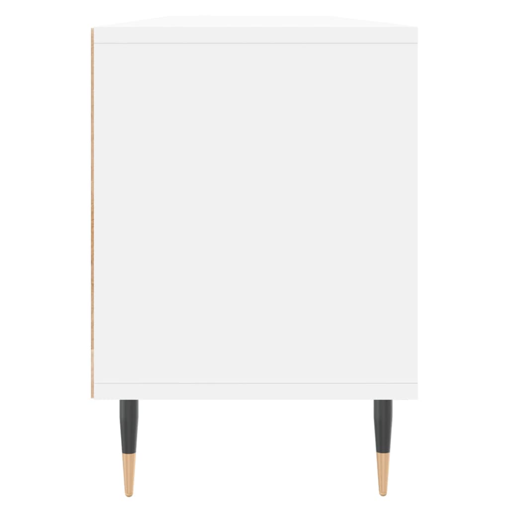 vidaXL Szafka pod TV, biała, 150x30x44,5 cm, materiał drewnopochodny