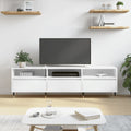 vidaXL Szafka pod TV, biała, 150x30x44,5 cm, materiał drewnopochodny